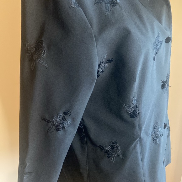 EQUESTRIAN DESIGNS Santa Barbara CA Black Embellished Size L Jacket - Picture 5 of 13